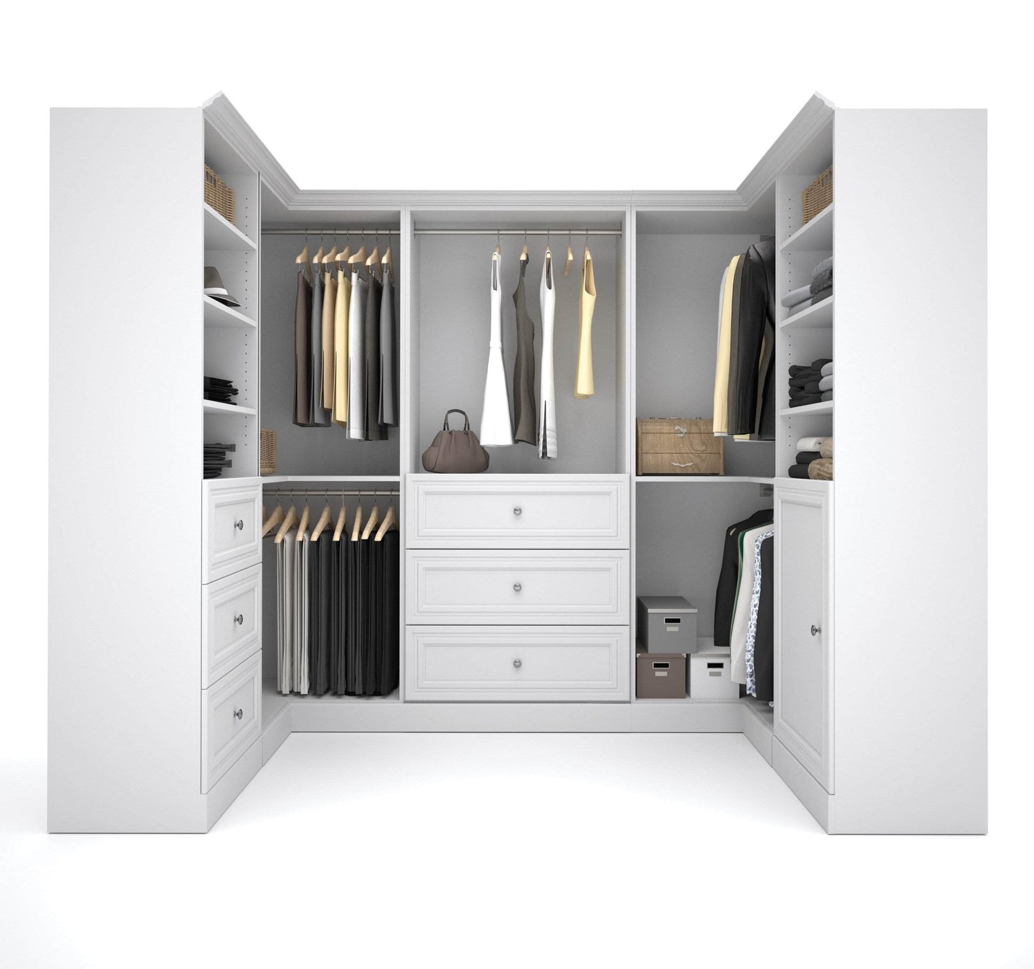 Pending Bestar Closet Organizer White Versatile U Shaped Walk In Closet Organizer Available In 2 Colours 16326556581950 1494x1400 ?v=1621963595