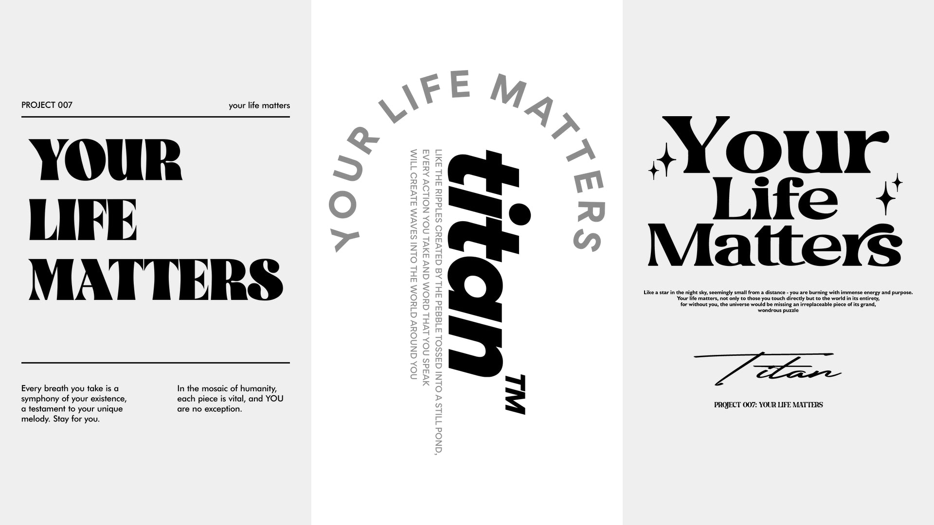 TITAN - Your Life Matters designs