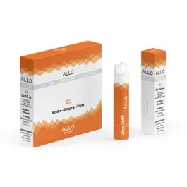 Allo Ultra 2500 Disposable - Peach 20mg vape shop vape store wii vape gta york toronto ontario canada best price cheap #1  shop number one shop DISPOSABLE DISPOSABLES salt nic salt Nicotine TFN  in toronto Herbal Vape dry herb concentrates  Shatter Dabs Weed dash vapes Marijuana weed