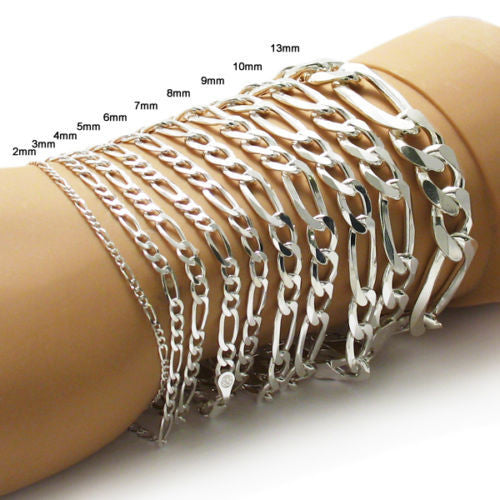 sterling silver 8 inch bracelets