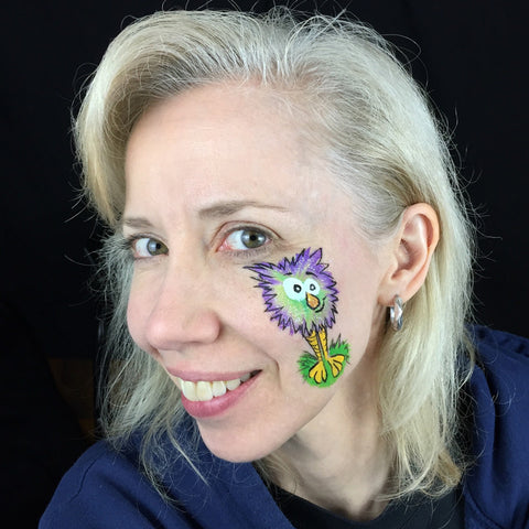 easy face painting cheek