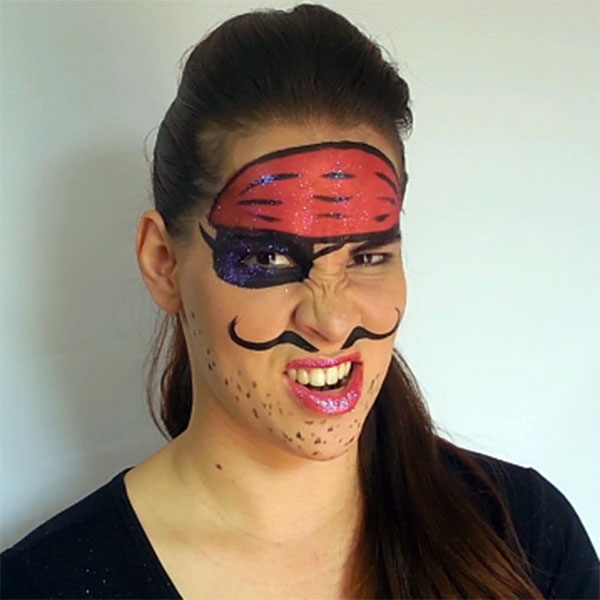 crazy face paint designs