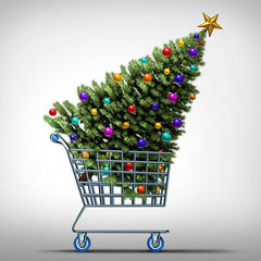 Christmas Tree in Shopping Cart