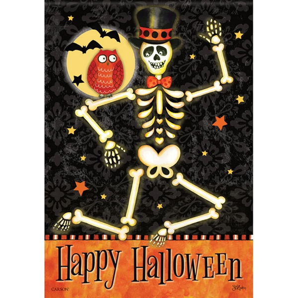 Mr. Bones Glitter Garden Flag