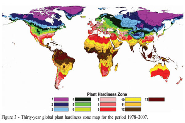 World Plant Hardiness Zones