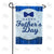 Father's Day Blue Plaid Double Sided Garden Flag