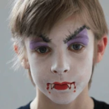 vampire face paint for kids