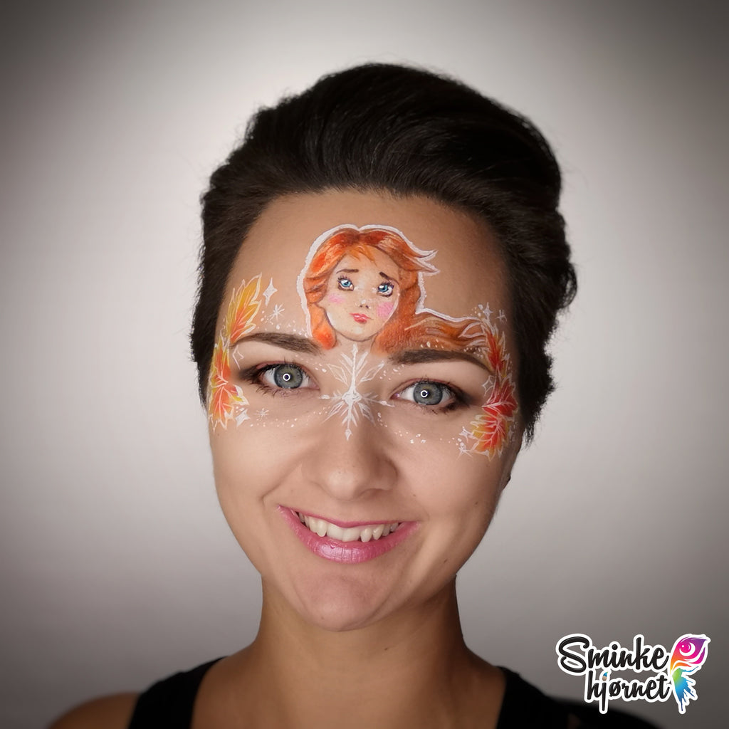 frozen anna face painting