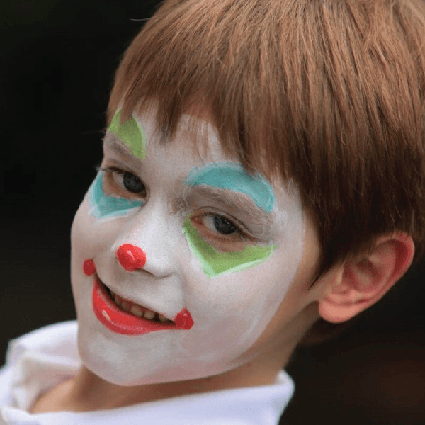 scary clown makeup for kids