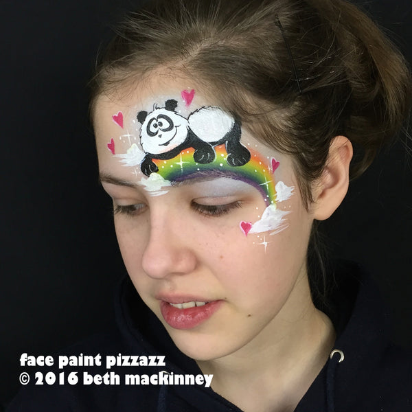 Cute Panda Face Paint: Step by Step Tutorial