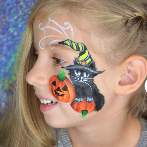 Pumpkin Face Paint Design