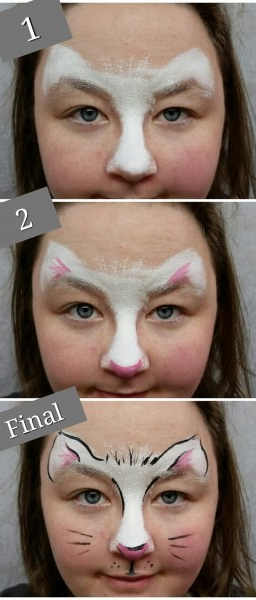 face painting simple cat