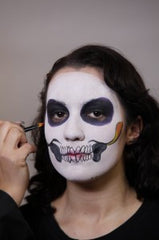 Neon Sugar Skull Face Paint Design Video Tutorial by Athena Zhe ...