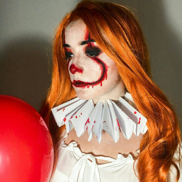 Female Pennywise Face Paint Design