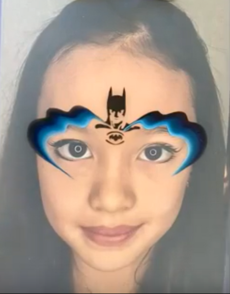 Batman Face Paint Design