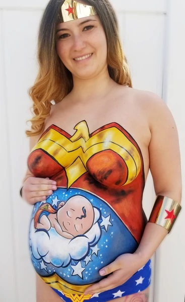 Belly Body Paint Design