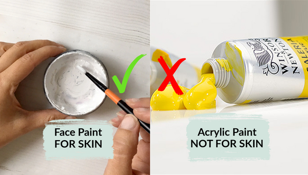 Face Paints vs Acrylic Face Paint