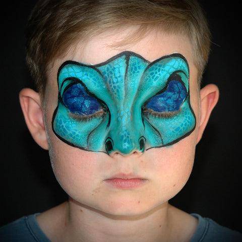 Easy 'Blue' Mask by Annabel Hoogeveen - Facepaint.com