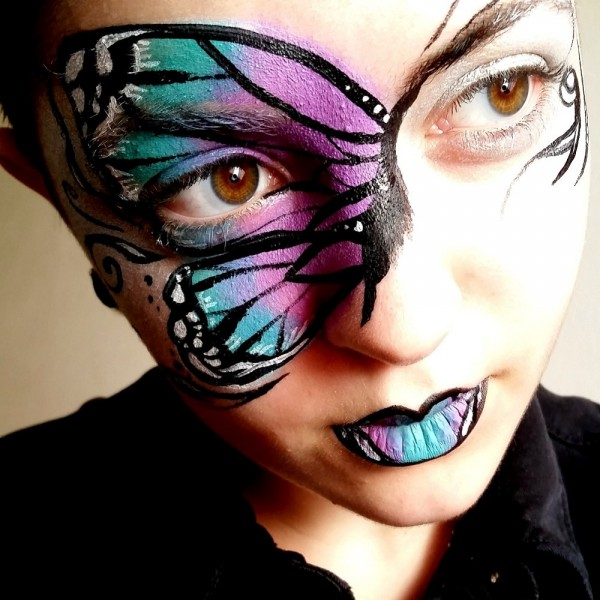 Butterfly Mask Face Paint Design