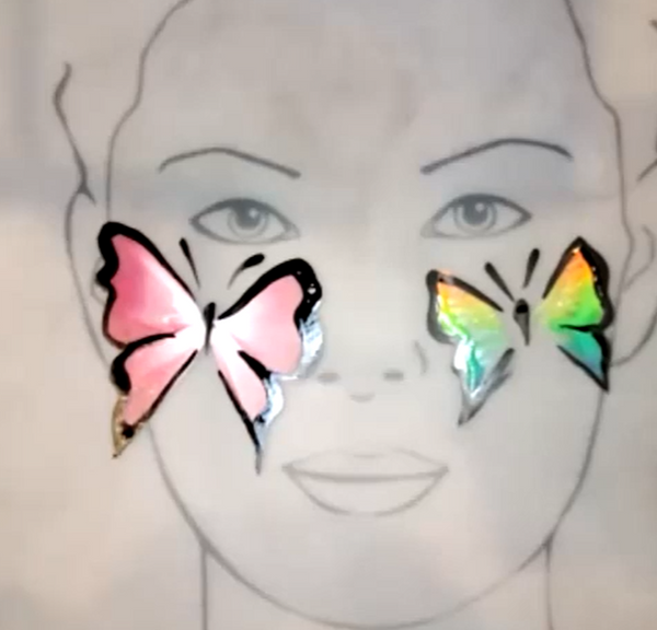 Want to learn how to paint butterflies? #facemakeup