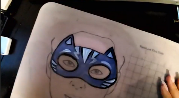 Catboy Face Paint Design