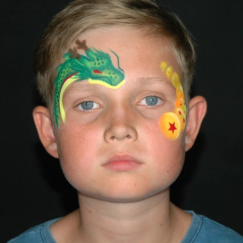 Dragon Face Paint Design