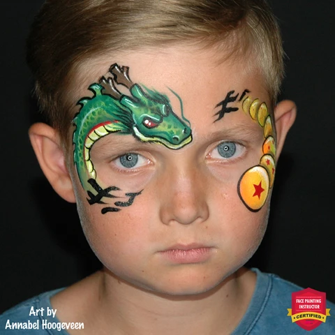 red dragon face paint