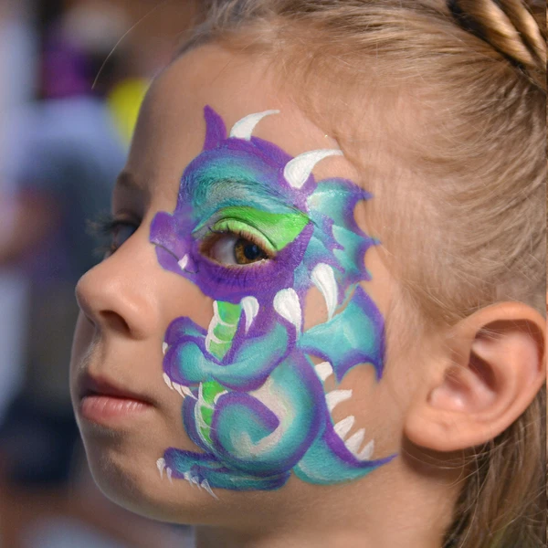 Dragon Face Paint Design