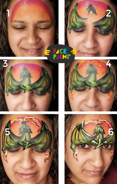 Dragon Face Paint Design