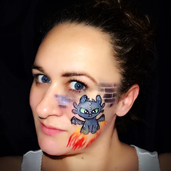 Dragon Face Paint Design