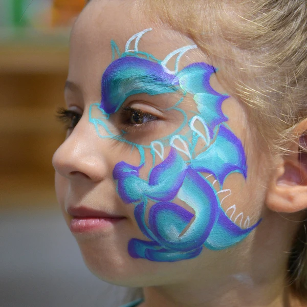 Dragon Face Paint Design