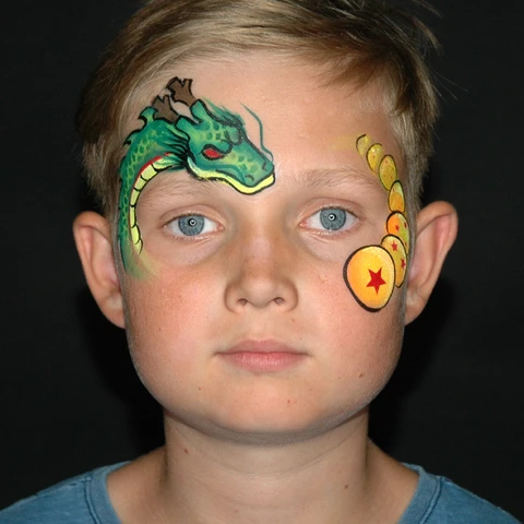 Dragon Face Paint Design