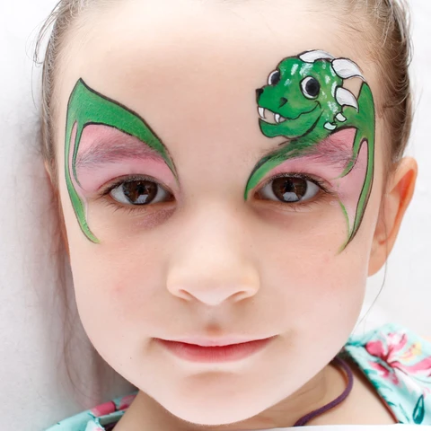 Dragon Face Paint Design