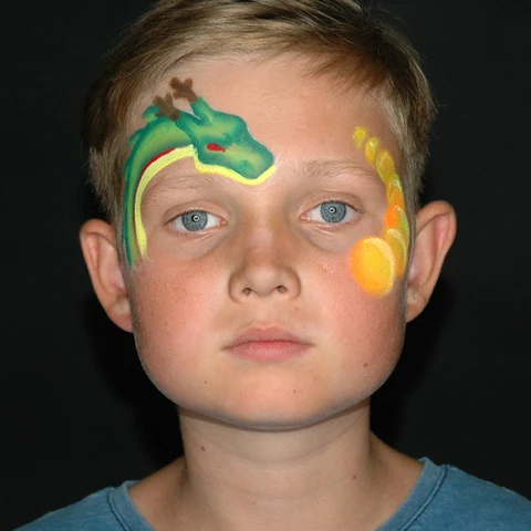 Dragon Face Paint Design