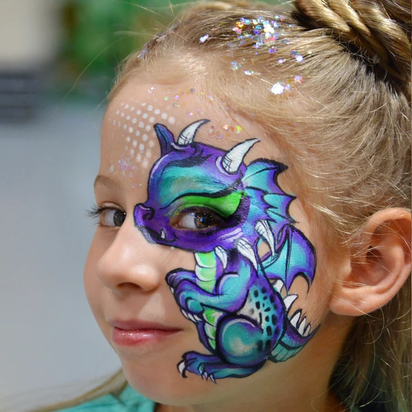 red dragon face paint