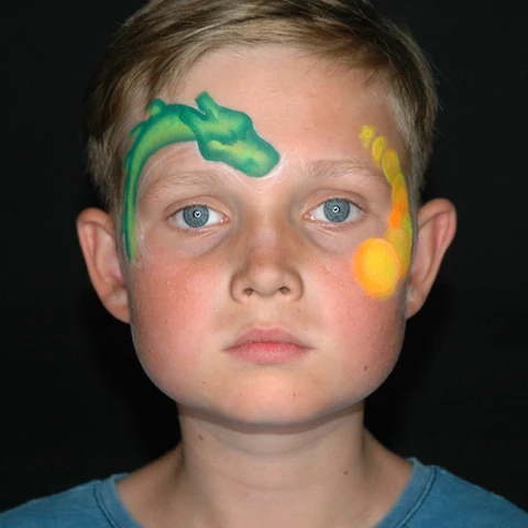 Dragon Face Paint Design