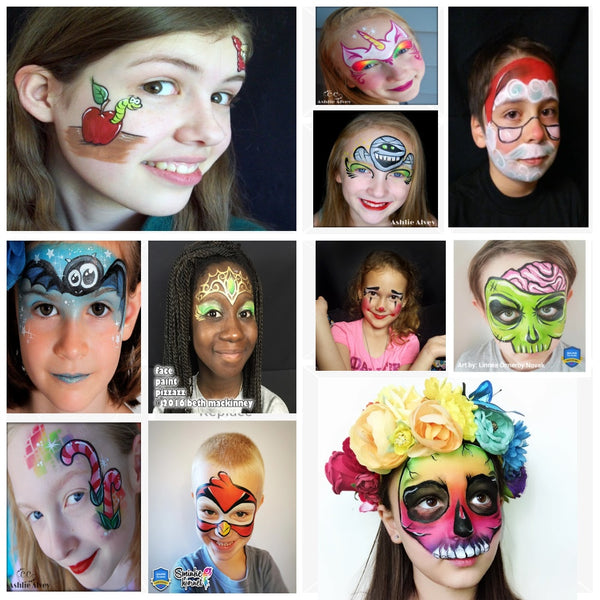 Beautiful Face Painting Designs Glitter-Arty - Trendy Art Ideas