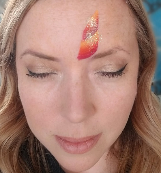 Using Kraze Dome Strokes Unicorn Face Paint Design By Kellie