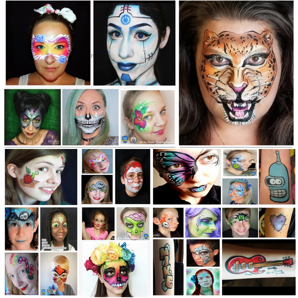 easy face painting cheek