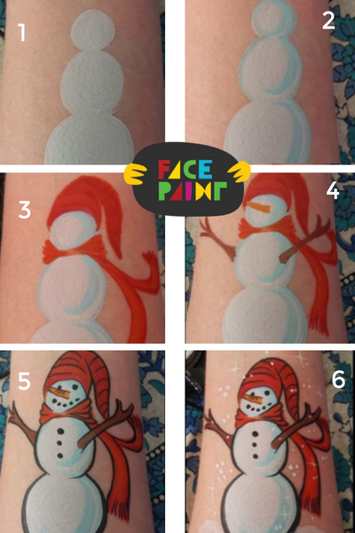 How to Paint a Snowman Face