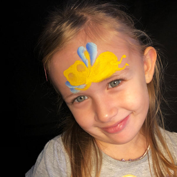 Chick Face Paint, 3 Easy Steps
