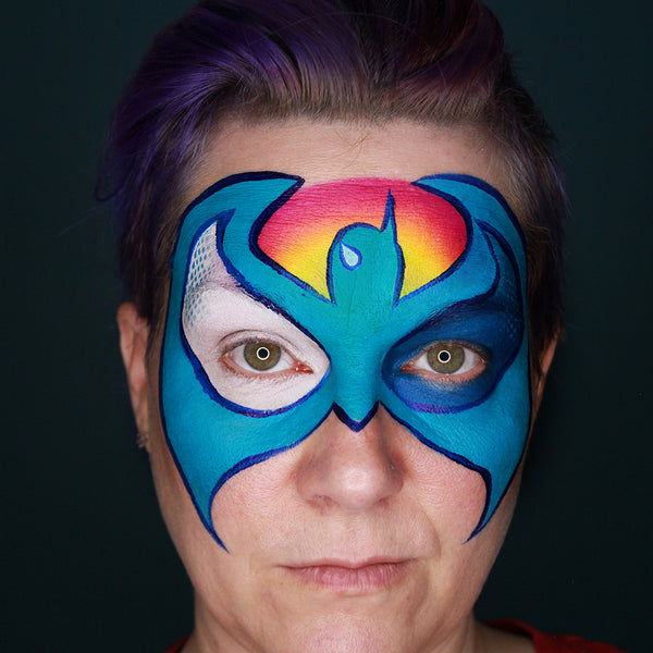 Superhero Mashup Face Paint Tutorial by Stacey Perry