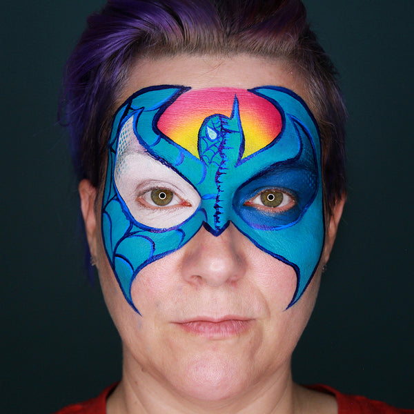 Superhero Mashup Face Paint Tutorial by Stacey Perry