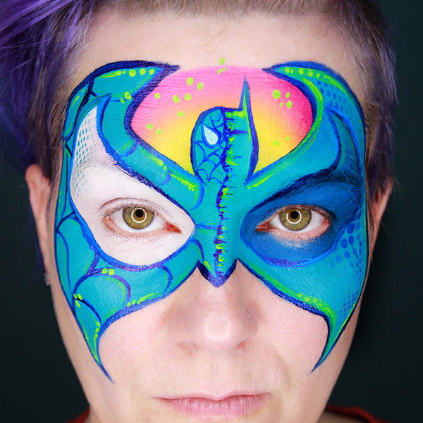 Superhero Mashup Face Paint Tutorial by Stacey Perry