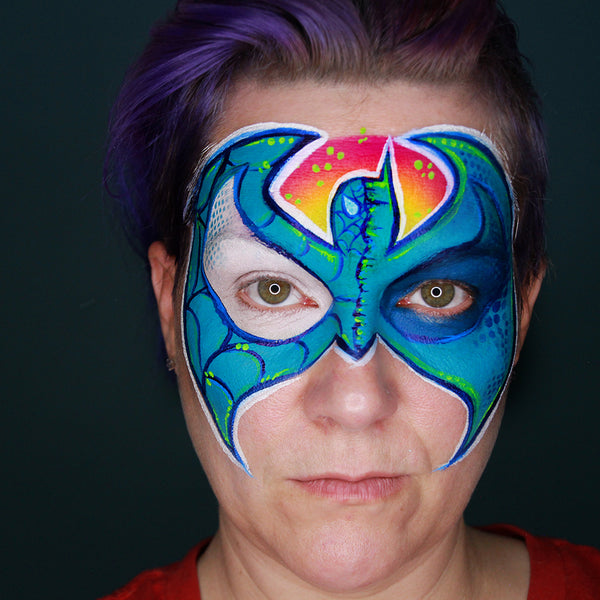 Superhero Mashup Face Paint Tutorial by Stacey Perry