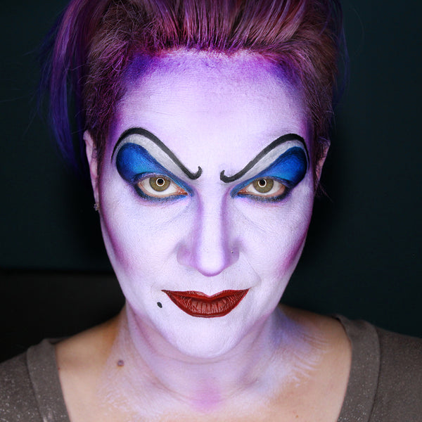 Ursula Makeup Face Paint Tutorial 