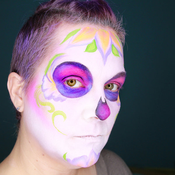 UV Sugar Skull Makeup by Stacey Perry (Richard)
