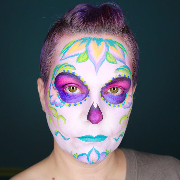 UV Sugar Skull Makeup by Stacey Perry (Richard)