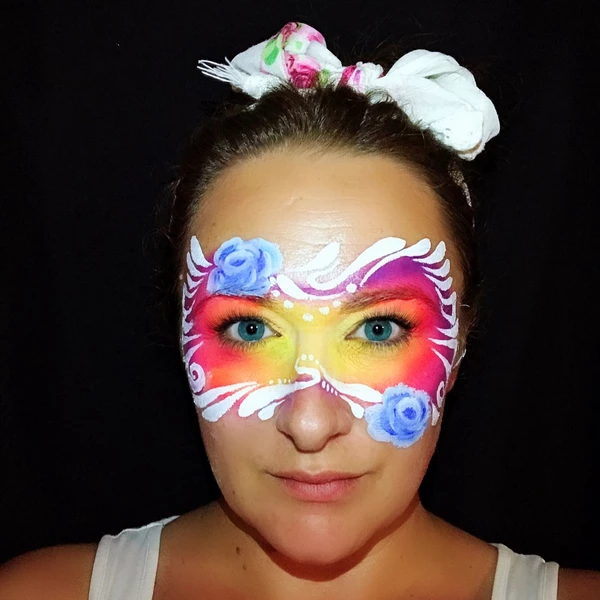 Juicy Fruit Mask Face Paint Design