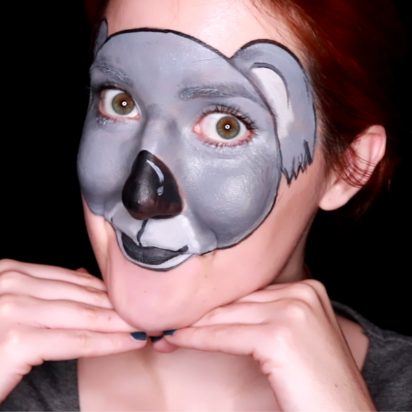 Koala Face Paint Design